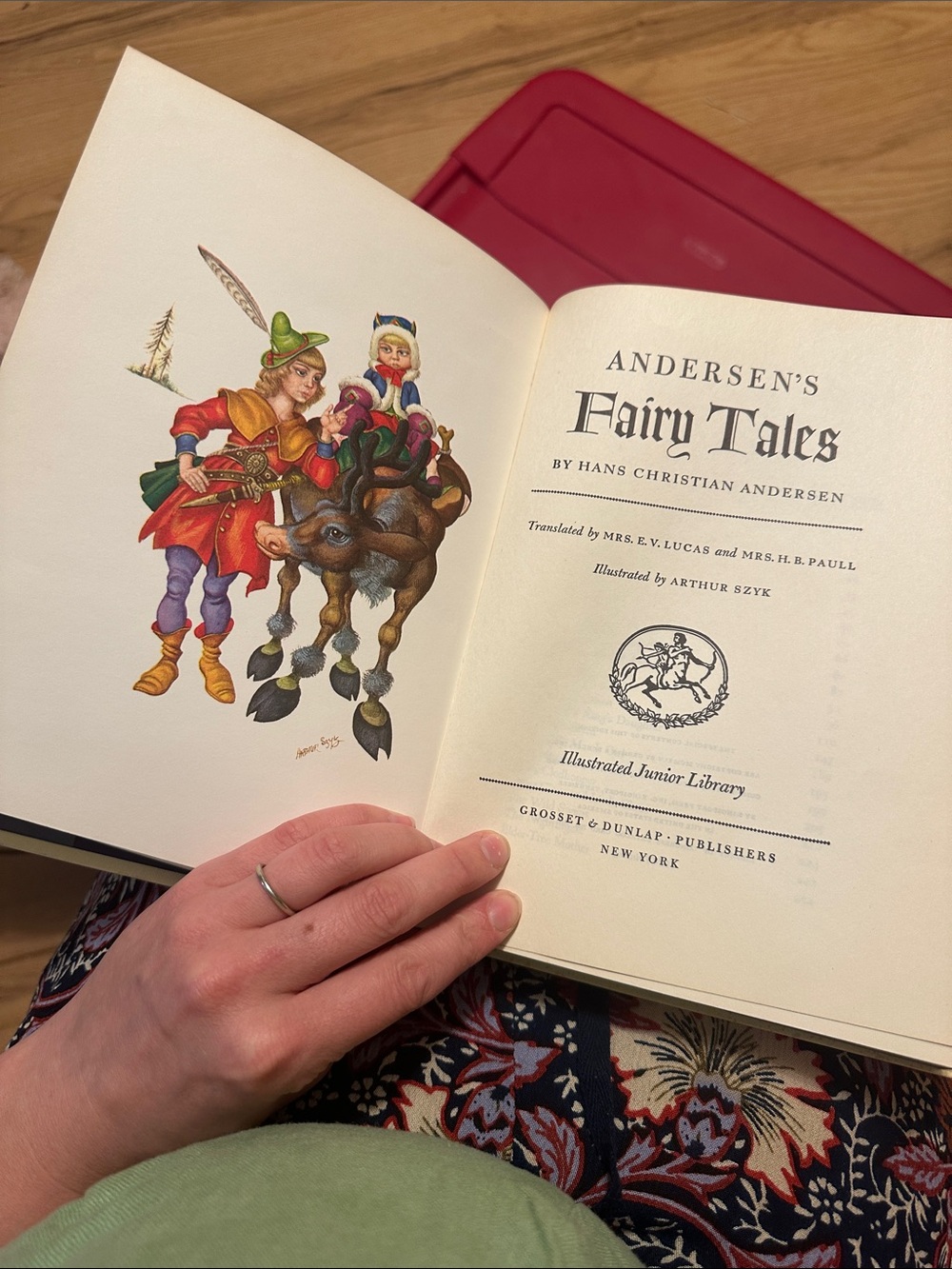 Andersen's Fairy Tales Illustrated Hardcover - Cream & Multicolor